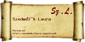 Szedmák Laura névjegykártya
